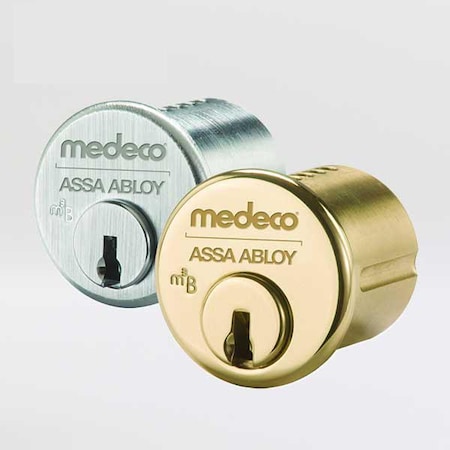 MEDECO:BiLevel 1-1/8 Mortise Cylinder - Gold